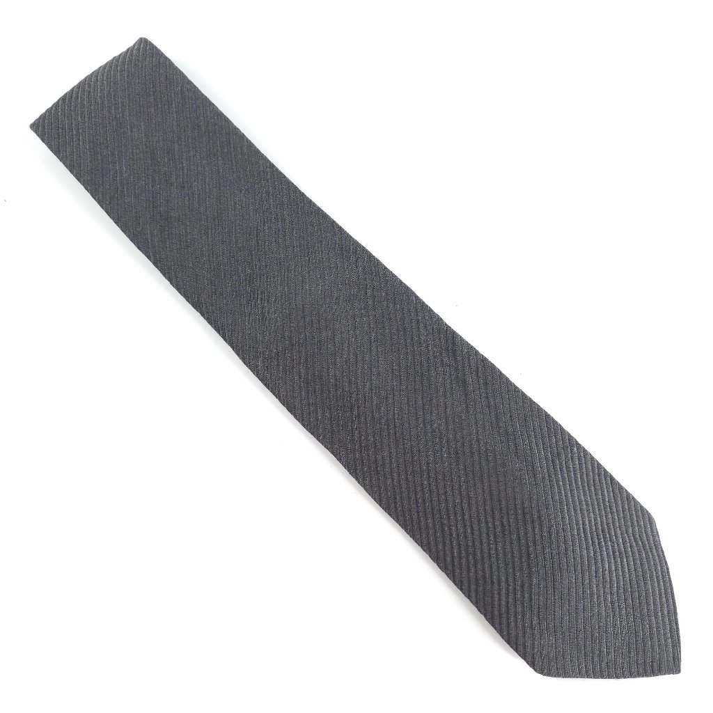 Roberto Verino Men Necktie Silk Wool Blend Striped Color Gray Size 60x4  Nwot